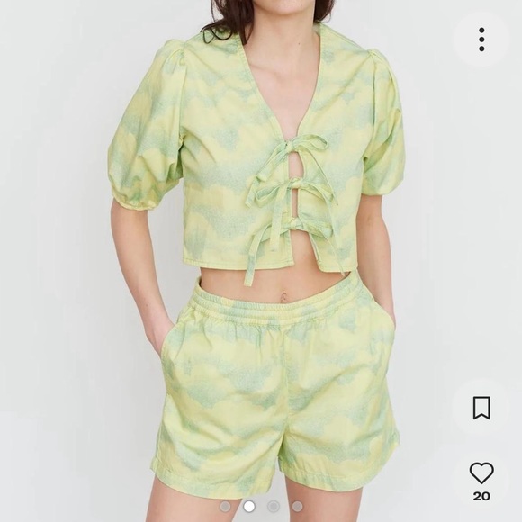 Rare lazy oaf x Laura Callaghan tonal cloud tie top set - Picture 2 of 4